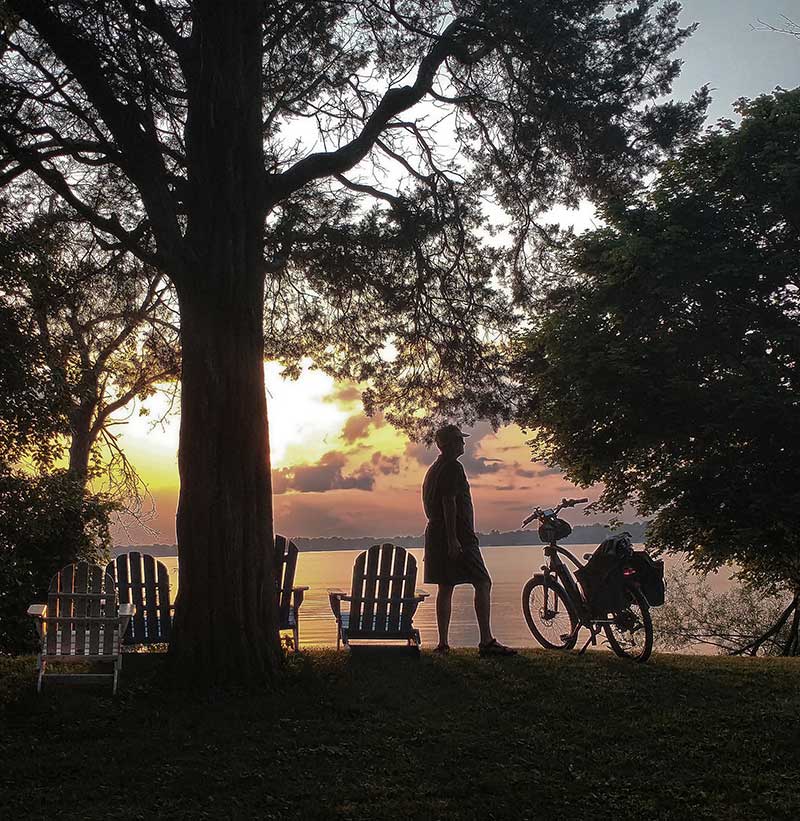 San Damiano sunset in Monona, Wisconsin