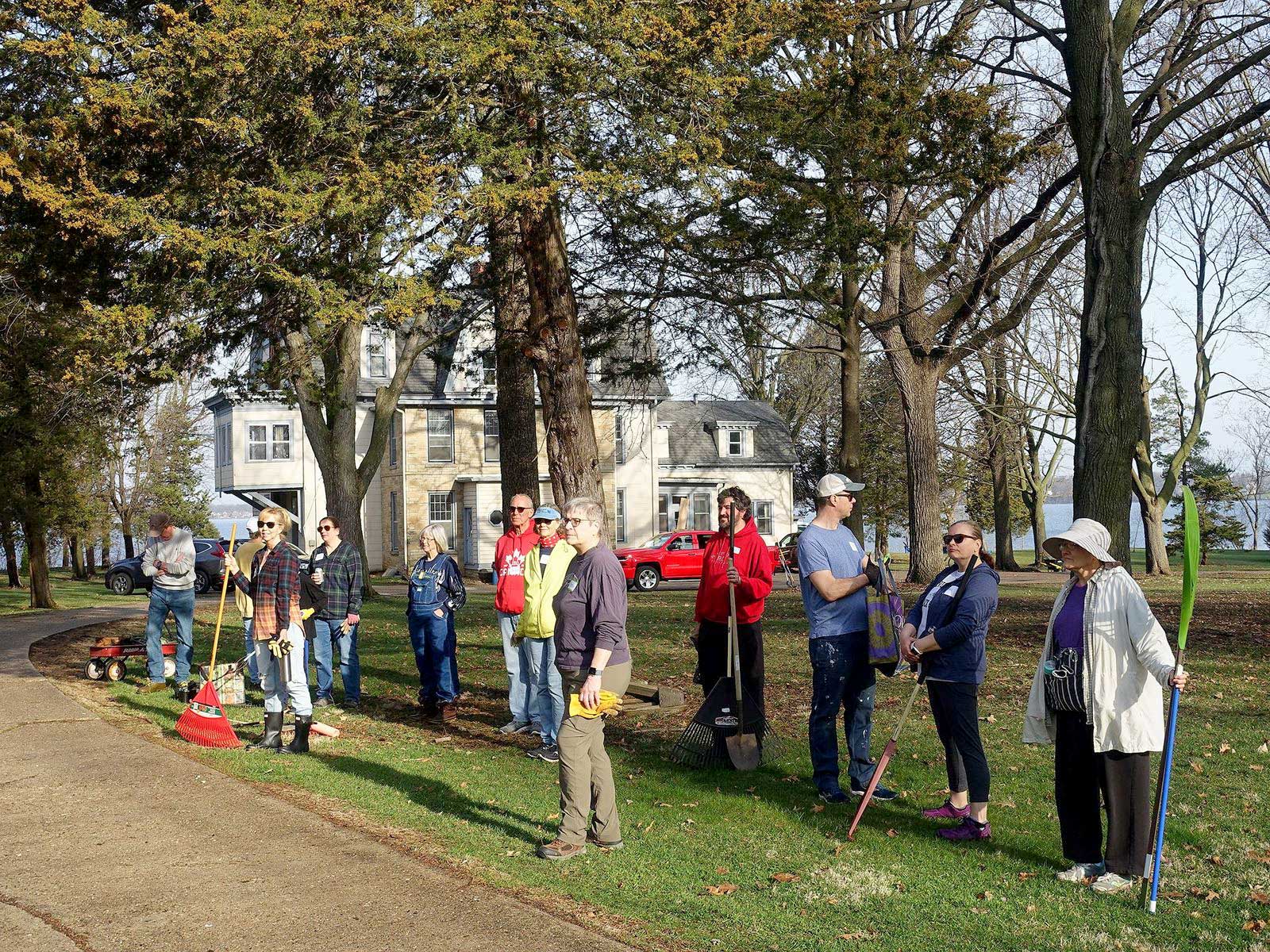 Volunteers for Spring clean-up